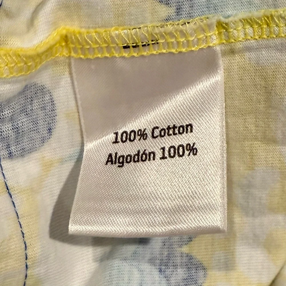 Hanna Andersson So Breezy Sundress Girls 6X-7 120 cm Yellow Blue Tulips Spring